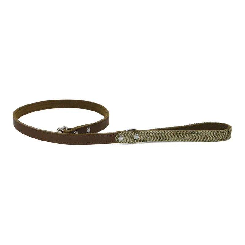 Earthbound Ox Tweed Leather Lead Green Medium